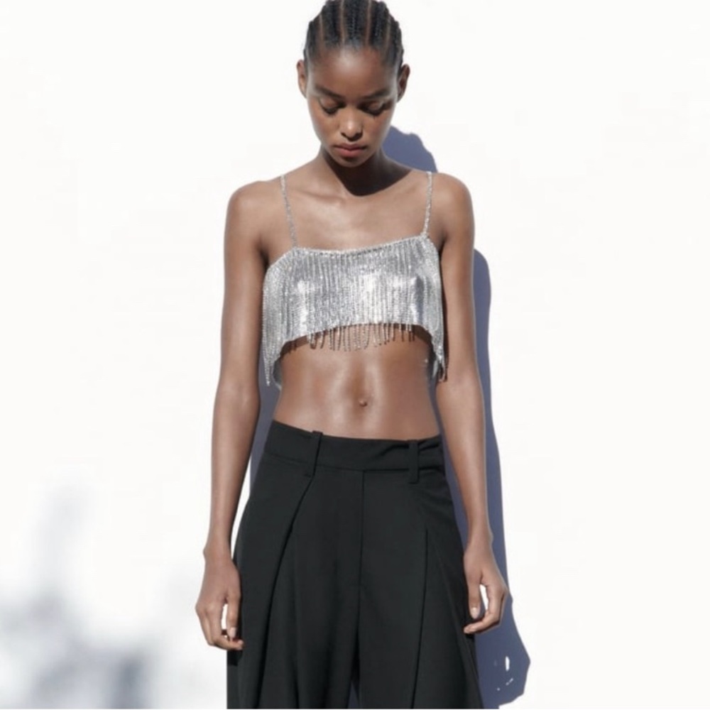 Zara Chain FringeTop